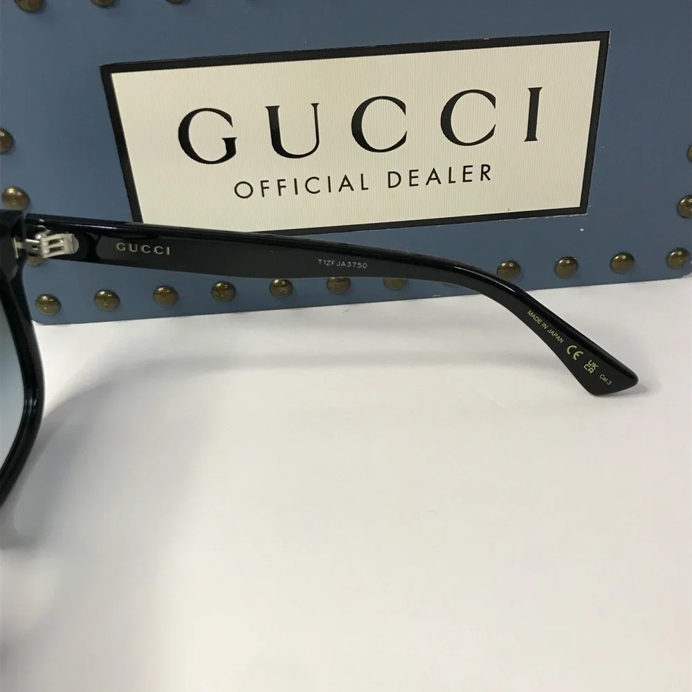 New Authentic Gucci Unisex GG0158SN 001 54mm Sunglasses